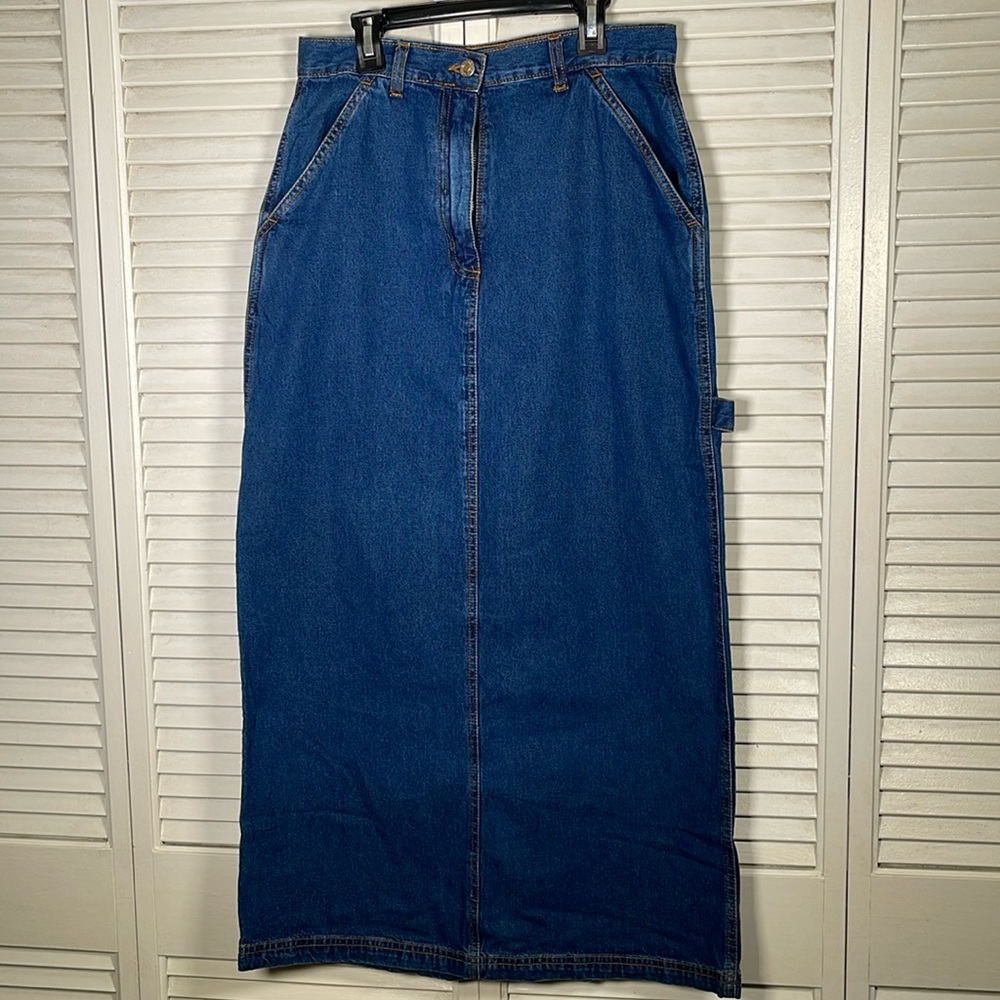 Y2K. Details Denim, Maxi Skirt. Size: 6